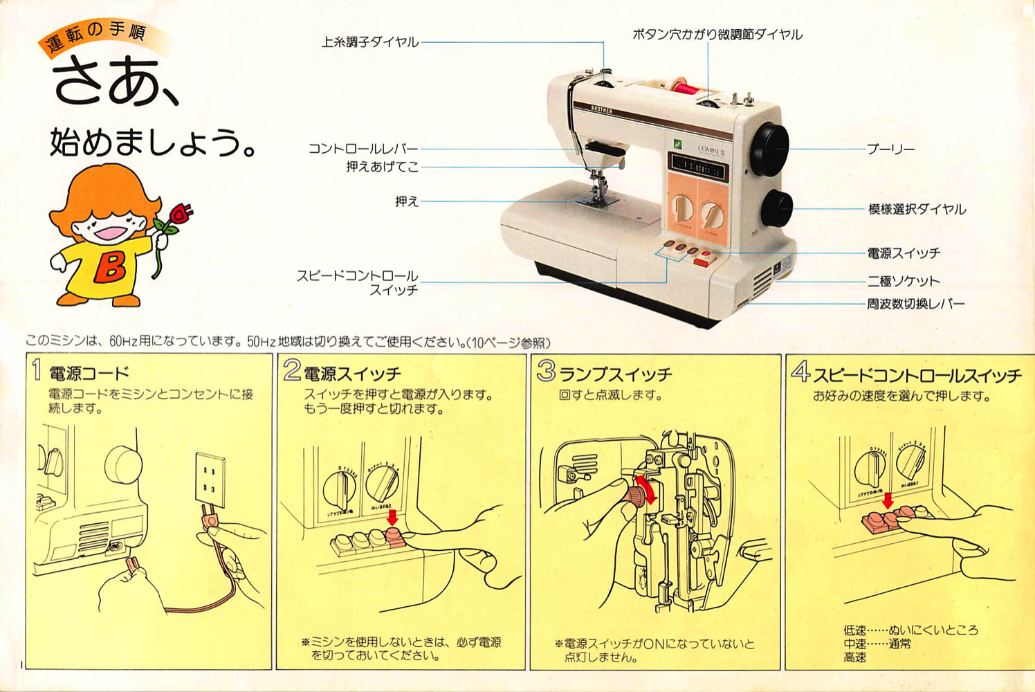訳あり商品 ブラザー コンピューターミシン▫ ソレイユ〈取扱説明書付